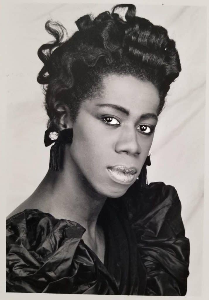 Miss J Alexander portrait in black and white.